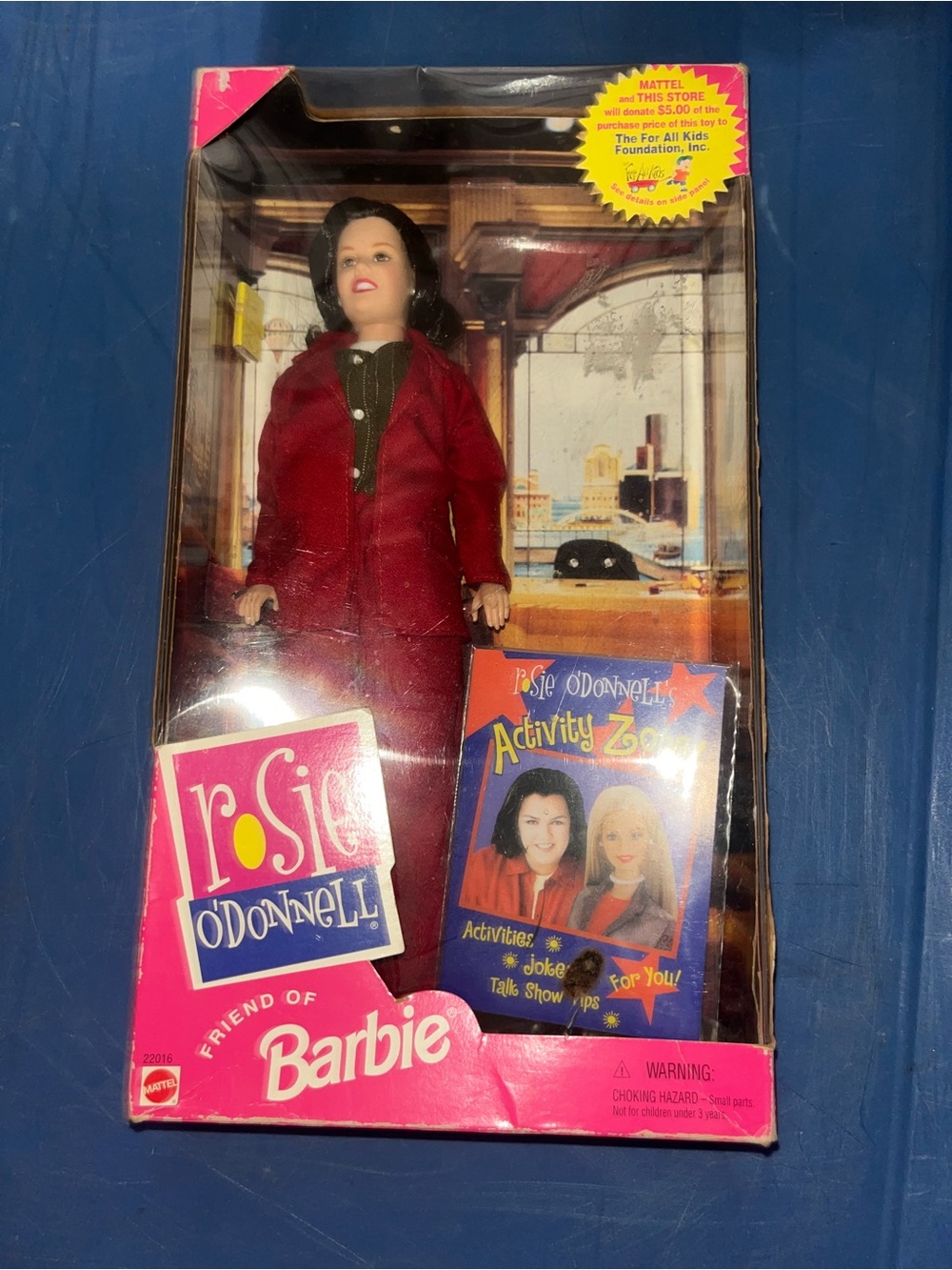 Barbie Rosie O'Donnell Doll in Red Outfit with Activity Booklet